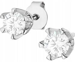 ZŁOCISTO Fehér Arany Fülbevaló Gazdag Laboratóriumi Gyémántokkal Arany 585 Ajándék (DLA DZIEWCZYNY NARZECZONEJ)