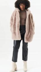 Wallis Bézs Műszőrme Kabát Patentos Zsebekkel Wallis M