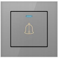 Spreest Vezetékes Kapucsengő Hálózati Szürke 230V Bim Bam Adó (Dzwonek przewodowy przycisk D01 Gray)