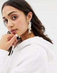 Glamorous Fülbevaló Arany Téglalap Alakú Shape