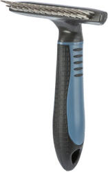 TRIXIE duplasoros fém gereblye hosszú szőrre (10 x 15 cm)