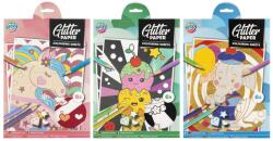 Grafix Csillogós kifestő, A4, 6 lap, 3 féle