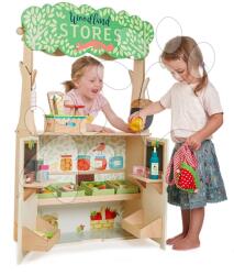 Tender Leaf Fa üzlet bábszínházzal Woodland Stores and Theatre Tender Leaf Toys bábokkal és táskával (TL8256)