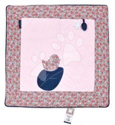 Doudou et Compagnie Saltea textilă pentru joacă Deer Park Mat Boh'aime Doudou et Compagnie roz 100*100 cm de la 0 luni (DC4034)