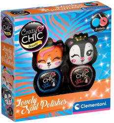 Crazy Chic 18843 Beauty Lovely Nail polishes 2 db-os szett - Kék és rózsaszín körömlakkok (18849_18843)