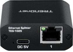 TRENDnet Splitter RJ45 Gigabit 1 IN, 2 OUT, USB-C - TRENDnet TEG-102S