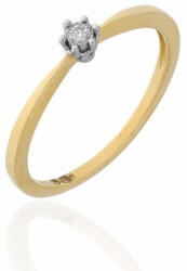 Royal Jewelry M702-03 - 223344 - Briliáns kővel díszített női arany gyűrű Méret: 55 (M702-03_-_223344)
