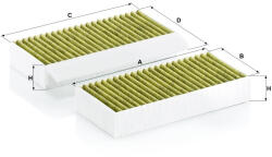 Mann-filter Utastér - Kabin szűrő Mann Filter FP 26 028-2 (FP26028-2)