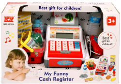  Elemes pénztárgép - piros-fehér (31039)