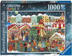 Ravensburger Puzzle 1000 db - Karácsonyi piac, prémium karácsonyi kirakó