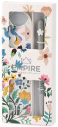EMPIRE Golyóstoll Burgeon fehér 1, 0 mm kék tintával, eco bőr tokkal (PAP3011-0256)