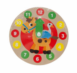  Első fa órám - 14 cm-es oktató játék, többféle színben