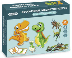 2IN1 mágneses puzzle - dínók, 95 db (59381) - kreativjatek