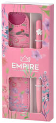 EMPIRE Golyóstoll Burgeon pink 1, 0 mm kék tintával, eco bőr tokkal (PAP3011-0255)