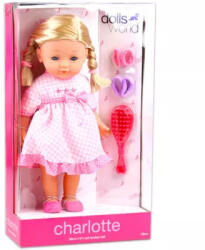 Dolls World Charlotte fésülhető puha baba kiegészítőkkel - 36 cm (32078)