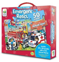 The Learning Journe The Learning Journey: Jumbo puzzle - Mentő járművek, 50 darabos