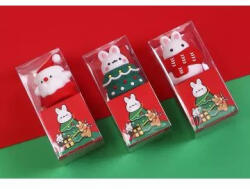  Karácsonyi nyuszi mintás hegyező - többféle