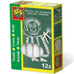Ses táblakréta 12 darabos készlet - fehér (89118)