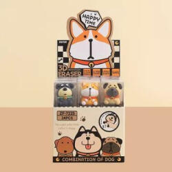  Kutya mintás radír - többféle