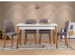 ASIR GROUP Étkezőgarnitúra (5 db) Costa Fehér Atlantice-Szürke (869VEL5249)