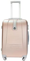 BONTOUR "Classic" 4 Kerekes Közepes Bőrönd 66x44x26 cm, M méretű, Rose gold (120742-Rosegold)