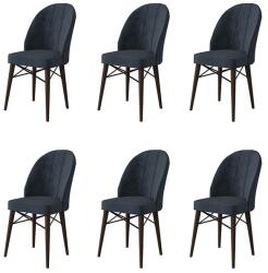 ASIR GROUP Étkezőszék szett (6 db) Ritim - Antracit, Barna (240CHR1491)