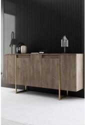 AG Konzolasztal Luxe - Walnut, Gold (618BLY1180)