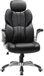 SONGMICS STEVON ergonomikus irodai és gamer forgószék, állítható fejtámlával, felhajtható karfákkal, max. 150 kg, fekete (OBG65BK) - tutihome