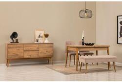 ASIR GROUP Étkezőgarnitúra(Kihúzható asztal, szék, konzol asztal) (5 db) Vina 02 0900 - Atlanti fenyő, Stone (869VEL8784)