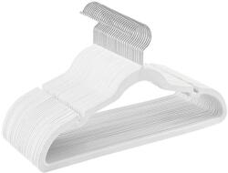 SONGMICS Csúszásmentes vállfák, bársonyos ruhaakasztók, 30 db, felhőfehér (CRF029W03)
