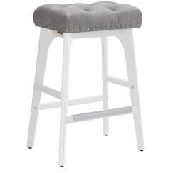 VASAGLE bárszék 2db-os szett, 66 cm magas, szürke/fehér (LBC085G01)