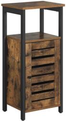 VASAGLE Magas kis szekrény lamella ajtóval 37 x 30 x 81 cm (LSC34BXV1)