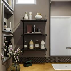 AG Fali polc Pulalis - Fekete márvány (854KLN1745)