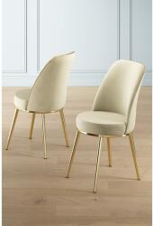 ASIR GROUP Étkezőszék szett (2 db) Pefa - Krém, Arany (240CHR1544)