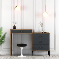 AG Fésülködő asztal Lizbon 550 - Diós, Antracit (845HCT2301)