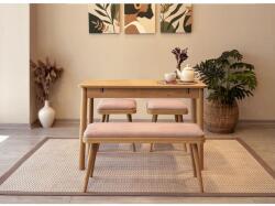 ASIR GROUP Étkezőgarnitúra(Kihúzható asztal, szék) (4 db) Vina Mini 04 0900 - Tölgy, Stone (869VEL8835)