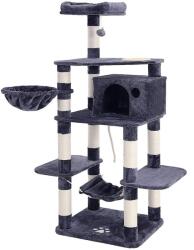 FEANDREA Többszintes macska kaparó etetotál, szizál borítású kaparóoszlopok, 164CM (PCT99G)