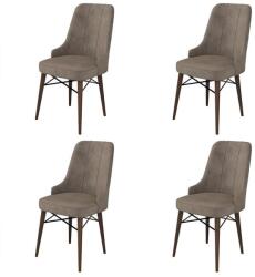 ASIR GROUP Étkezőszék szett (4 db) Pare - Cappuccino, Barna (240CHR1533)