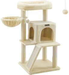 FEANDREA Macska kaparó, Macskatorony nagy fekhellyel, Bézs, 96 CM (PCT51M) - tutihome