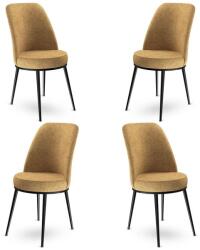 ASIR GROUP Étkezőszék szett (4 db) Dexa - Cappuccino, Fekete (240CHR1366)