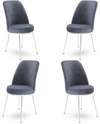 ASIR GROUP Étkezőszék szett (4 db) Dexa - Füst, Fehér (240CHR1382)