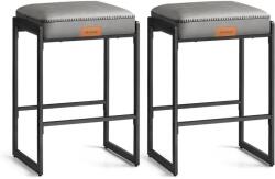 VASAGLE EKHO Bárszék 2 darabos szett, szürke (LBC086G01)