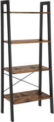 VASAGLE Rusztikus tároló polc 4 szinttel, létra polc 56 x 34 x 136 cm (LLS44X) - tutihome