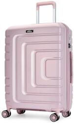 BONTOUR "Charm" 4-kerekes bőrönd TSA számzárral, L méretű, Lavender pink (130843-Pink)