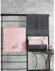 AG Törölköző Szett (4 db) Hamam Setı Colorful - Antracit, Pink (338CTN1501)