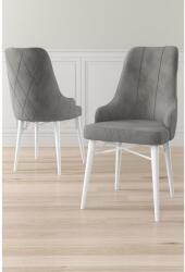 ASIR GROUP Étkezőszék szett (4 db) Neta - Szürke, Fehér (240CHR1710)