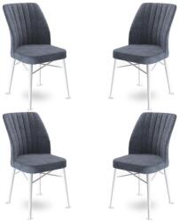 ASIR GROUP Étkezőszék szett (4 db) Flex - Füst, Fehér (240CHR1428)