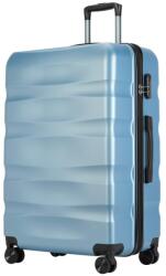 BONTOUR Wave Nagy Duplakerekes Gurulós bőrönd számzárral, Jégkék, L méretű (120543-IceBlue)