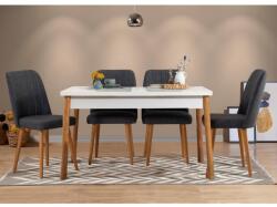 ASIR GROUP Étkezőgarnitúra (5 db) Costa Fehér Atlantic- Antracit (869VEL5237)