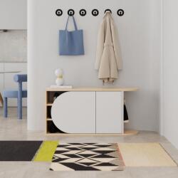 ASIR GROUP Cipőtároló Nova Shoe Bench - Oak, White (855DTE5169)